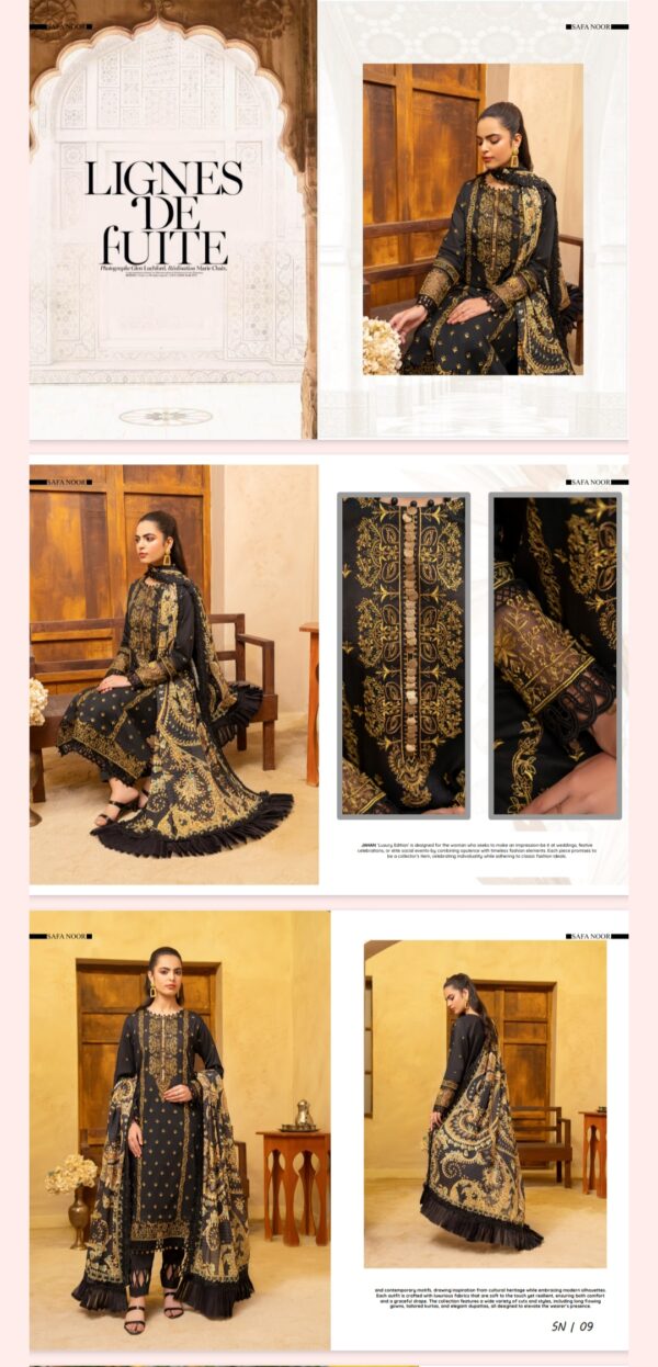 Jahan By Safa Noor (Un Stitched) 3 Piece, New Collection 2025. - Image 10