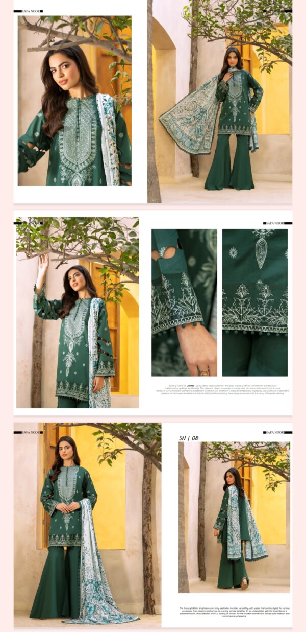 Jahan By Safa Noor (Un Stitched) 3 Piece, New Collection 2025. - Image 9
