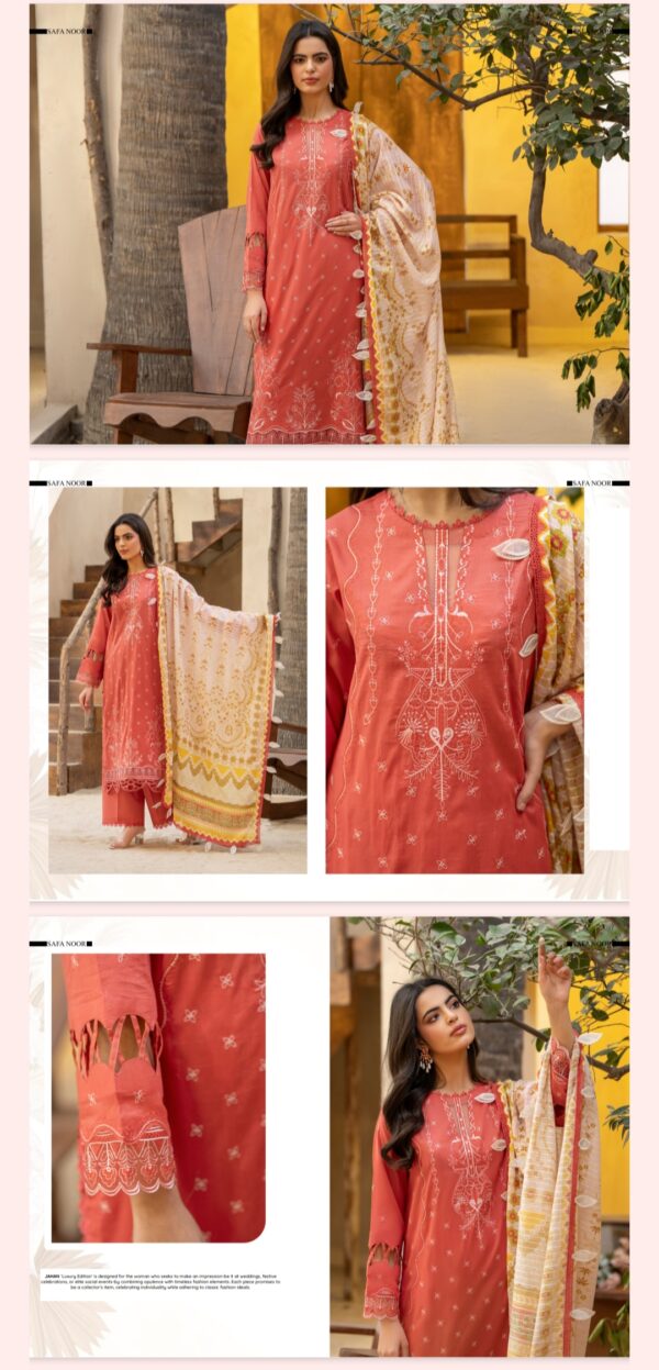 Jahan By Safa Noor (Un Stitched) 3 Piece, New Collection 2025. - Image 8