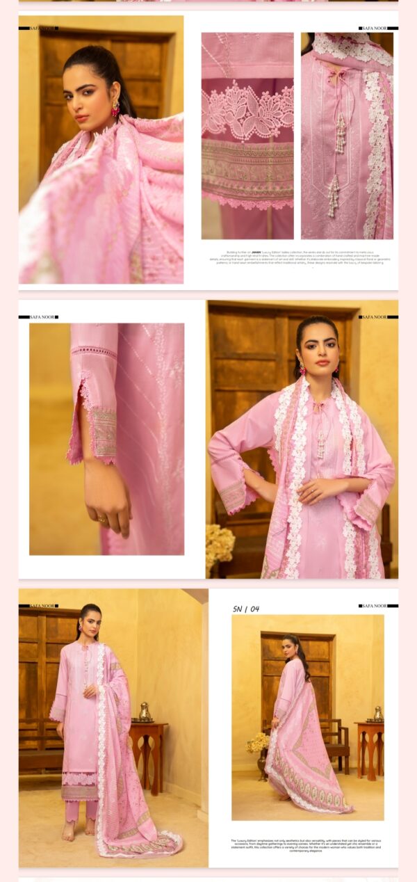 Jahan By Safa Noor (Un Stitched) 3 Piece, New Collection 2025. - Image 5