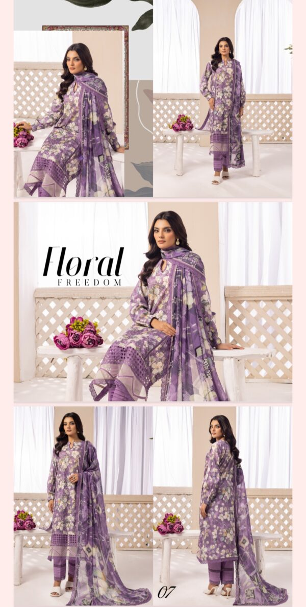 Fancy Florals By Zara Meer (Un Stitched) 3 Piece, Vol 171, New Collection 2025.