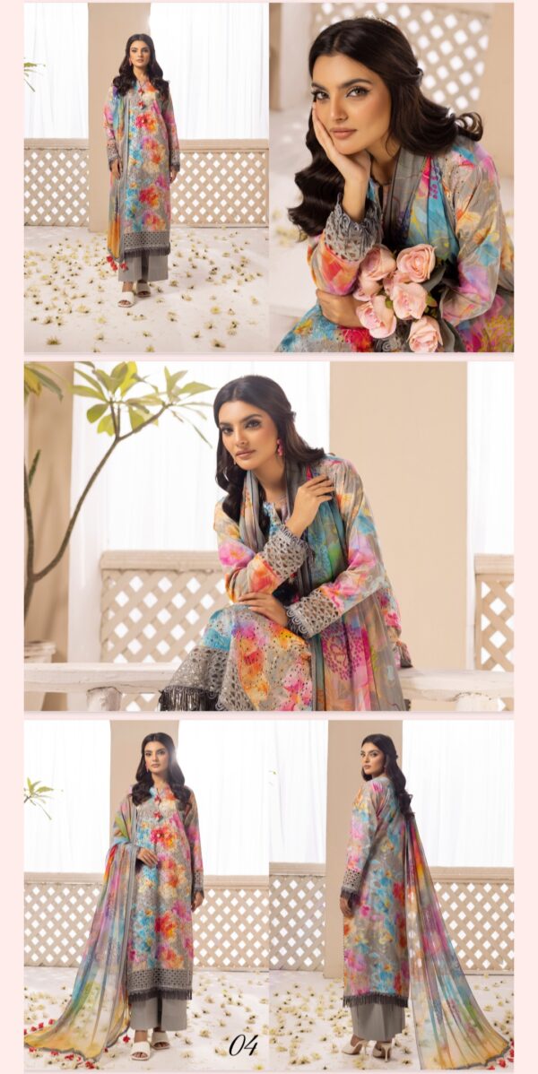 Fancy Florals By Zara Meer (Un Stitched) 3 Piece, Vol 171, New Collection 2025. - Image 5