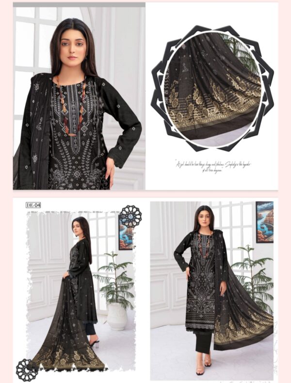 Orhni By RangNoor Lawn (Un Stitched) 3 Piece, New Collection 2025. - Image 2
