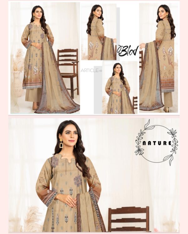 Urwa Luxury Digital Lawn Collection By Habib Faisal Arts (Un Stitched) 3 Piece, Vol 566, New Collection 2025. - Image 11