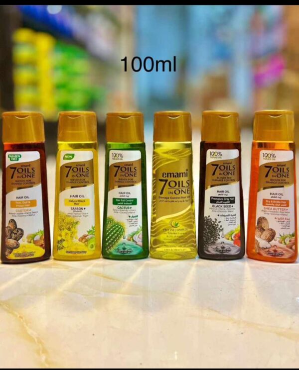 Emami 7 Oils In One, Available In Different Types Of Oil For Hair Growth And Nourishment, 100 ml.