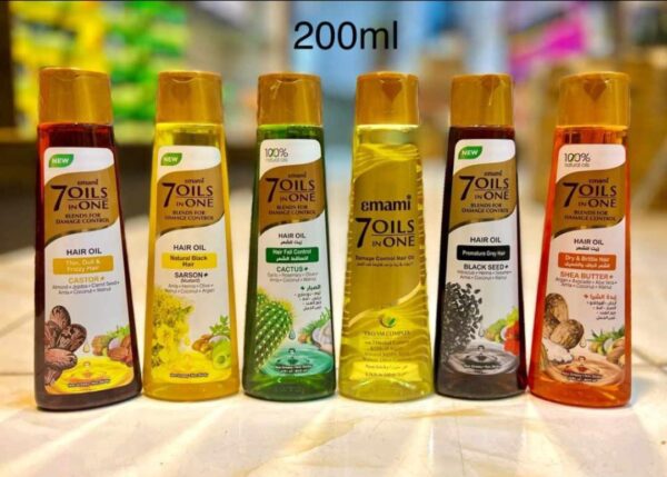 Emami 7 Oils In One, Available In Different Types Of Oil For Hair Growth And Nourishment, 200 ml.