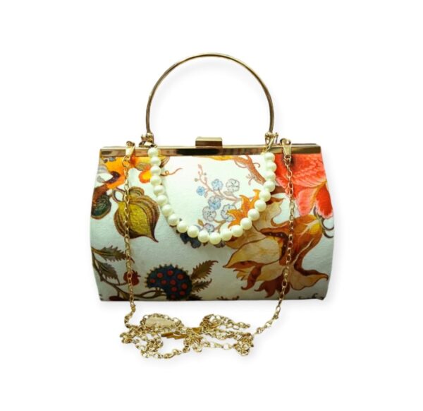 Imported Quality Luxury Ladies Bag With Top Handle and Metal Chain For Women and Girls, Beautiful Color Combination, 5 Elegant Designs. - Image 3