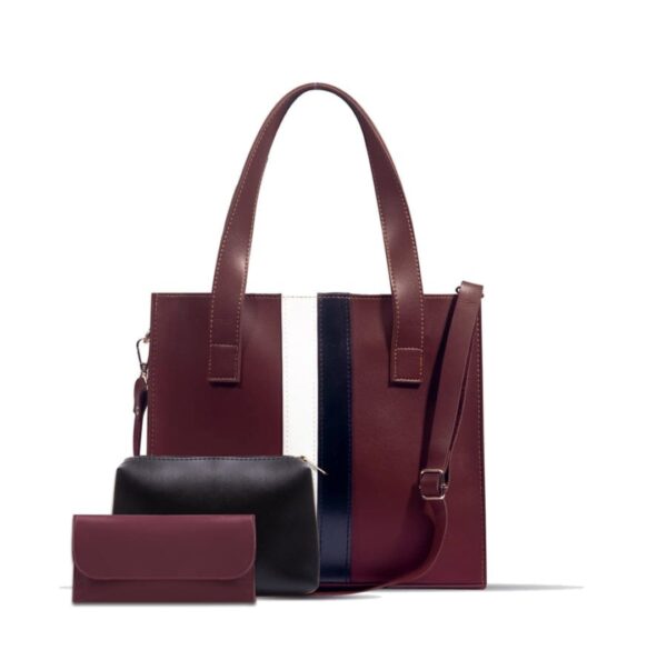 Black and white trio Hand bag For Women, Stylish shoulder bag Available in 7 Colors. - Image 8