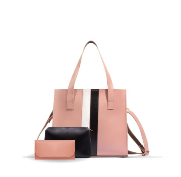 Black and white trio Hand bag For Women, Stylish shoulder bag Available in 7 Colors. - Image 5