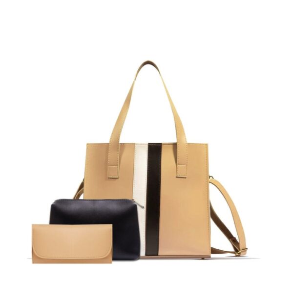 Black and white trio Hand bag For Women, Stylish shoulder bag Available in 7 Colors. - Image 2