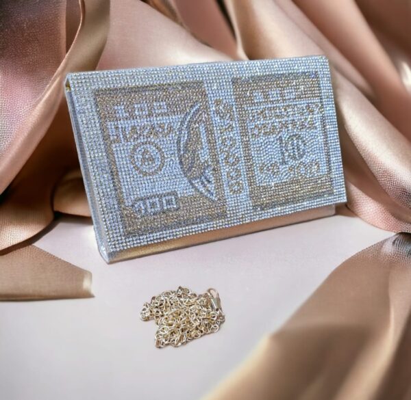 Classic Dollar Style Evening Bags, Shoulder Bag Wallet Clutch For Women And Girls. - Image 6
