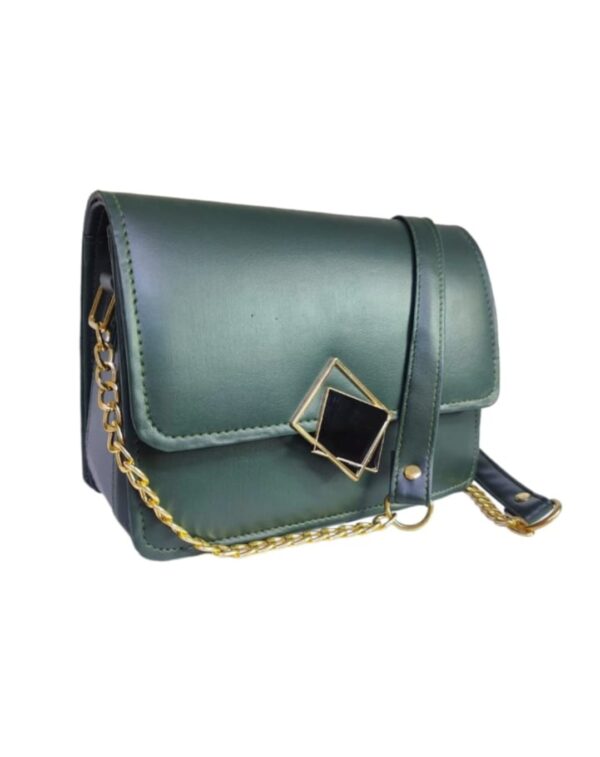 Women handbag, crossbody bag, shoulder bag, Strap with chain and elegant Lock. - Image 2