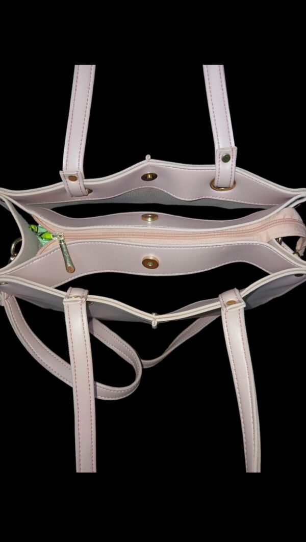 Women Double Eye Tote Bag With Adjustable And Removable Strap. - Image 6