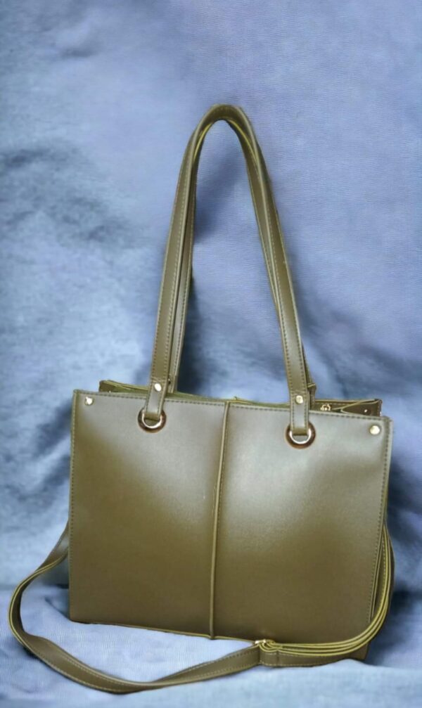 Women Double Eye Tote Bag With Adjustable And Removable Strap. - Image 4