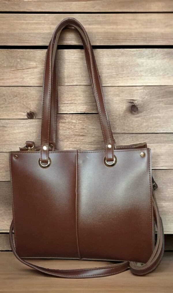 Women Double Eye Tote Bag With Adjustable And Removable Strap. - Image 3