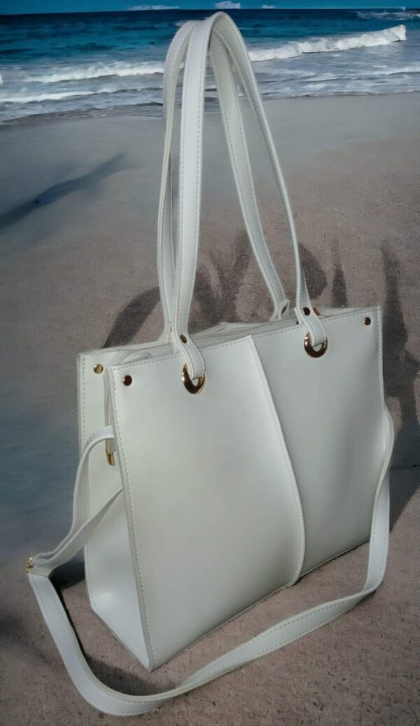 Women Double Eye Tote Bag With Adjustable And Removable Strap. - Image 2