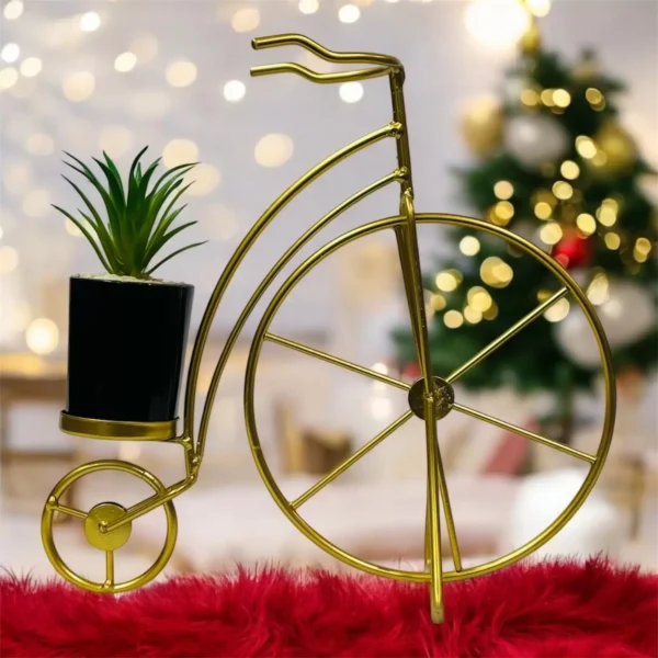 Vintage Victorian Cycle Shape Flower Vase for Home - Image 3