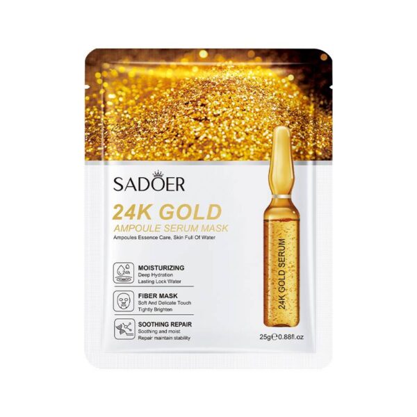 SADOER 24K Gold Ampoule Serum Facial Sheet Mask 25 g.