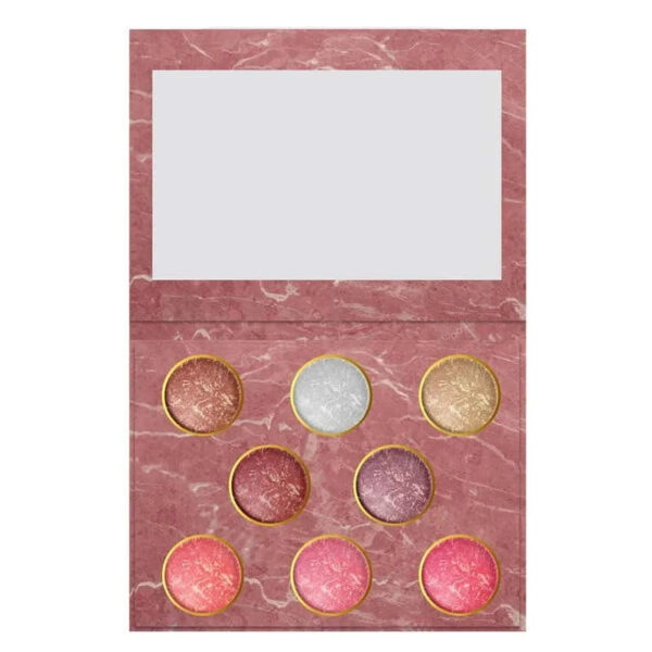 MUICIN Baked Terracotta Highlight Blush & Eyeshadow Palette, Silky Smooth Shimmer for a Natural Glow. - Image 2