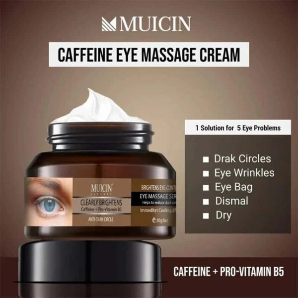 MUICIN Caffeine Eye Renewal Cream, Invigorate & Smooth. - Image 2