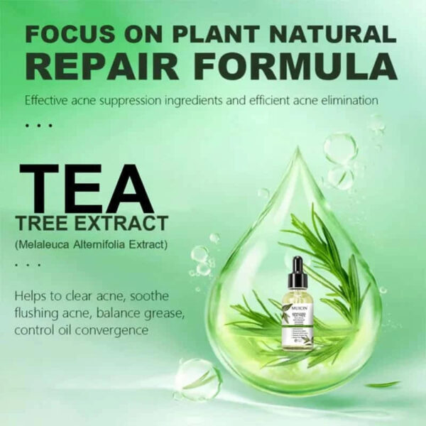 MUICIN Shrink Pores Tea Tree Face Serum. - Image 2