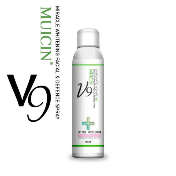 MUICIN Miracle Whitening Facial & Defence Spray SPF 100 - 150 ml, Brighten & Protect. - Image 3