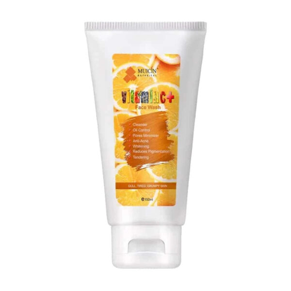 MUICIN Vitamin C+ Face Wash, Energizing Bright Clean.