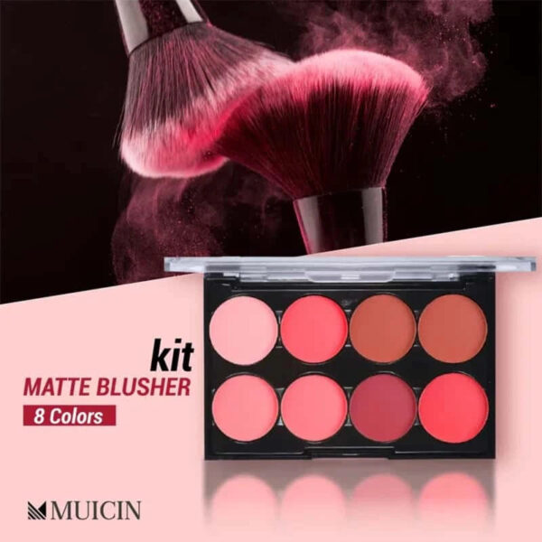 MUICIN MATTE BLUSHER KIT 8 Colors - Color Pop: Long-Lasting, Hypoallergenic Beauty