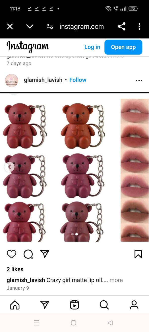 Cute Teddy Bear Matte Glosses Set Of 24. - Image 2