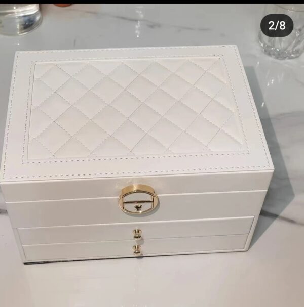 Luxe 3 Layer Jewelry Box, Jewelry Holder Organizer - Image 5