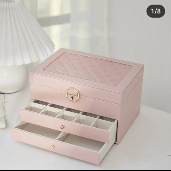 Luxe 3 Layer Jewelry Box, Jewelry Holder Organizer