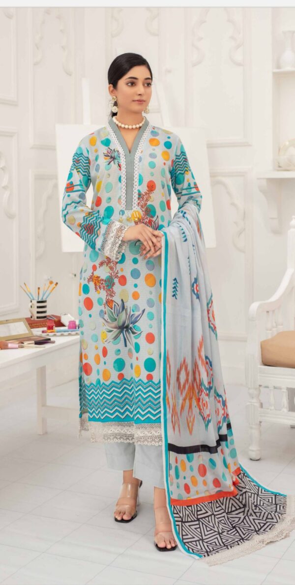 RAS BHARI VOL -01 BY AALAYA Lawn (Un Stitched) 3 Piece 2025 collection - Image 7