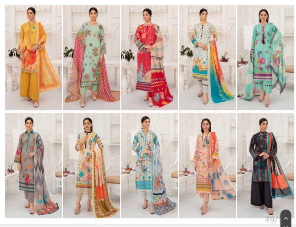 RAS BHARI VOL -01 BY AALAYA Lawn (Un Stitched) 3 Piece 2025 collection