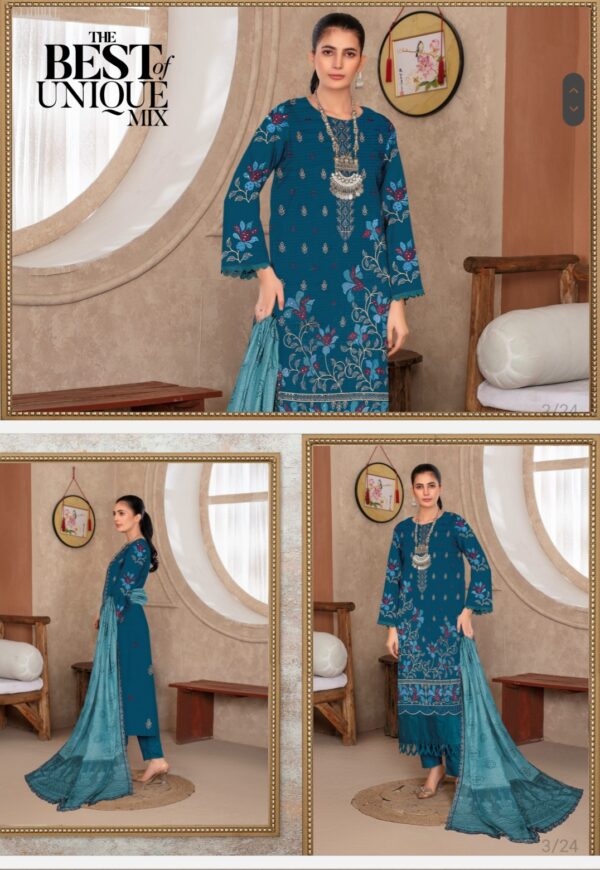 DILPASAND Premium Embroidered Bana Dora Lawn Collection By Habib Faisal Arts 2025 collection - Image 4