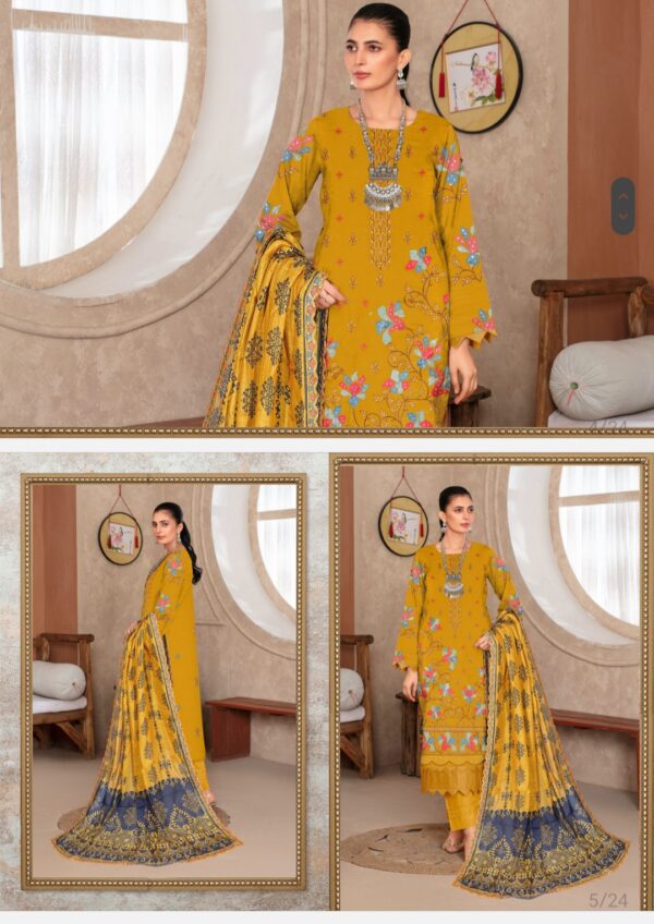 DILPASAND Premium Embroidered Bana Dora Lawn Collection By Habib Faisal Arts 2025 collection - Image 6