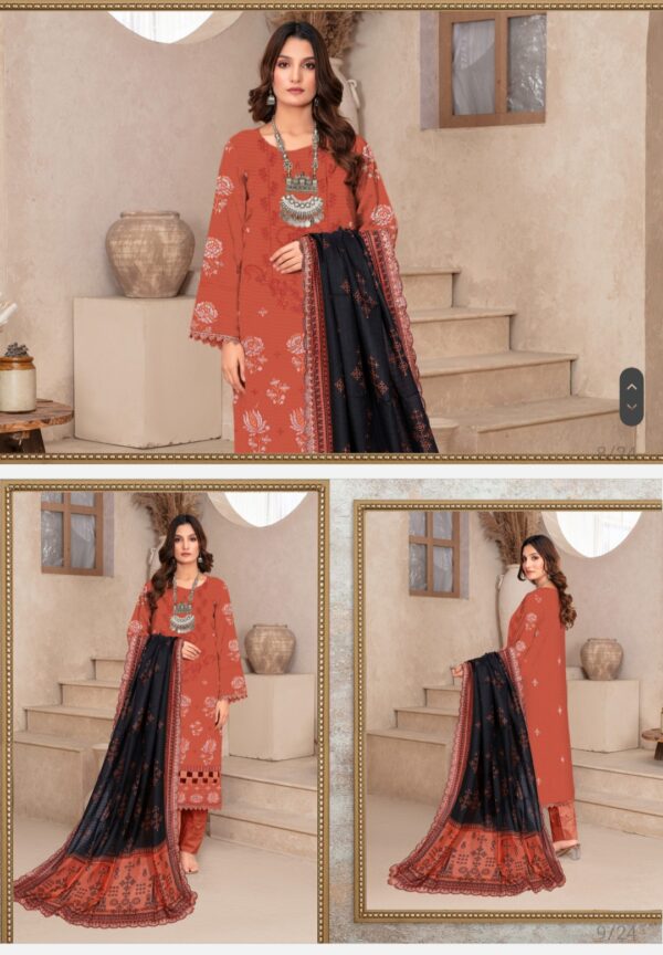 DILPASAND Premium Embroidered Bana Dora Lawn Collection By Habib Faisal Arts 2025 collection - Image 2