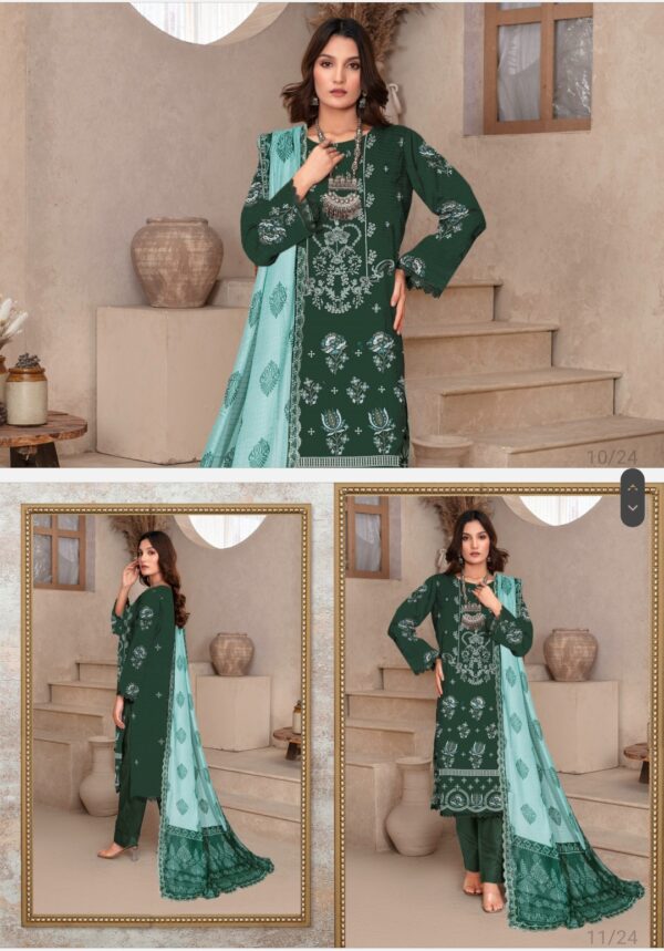 DILPASAND Premium Embroidered Bana Dora Lawn Collection By Habib Faisal Arts 2025 collection - Image 8