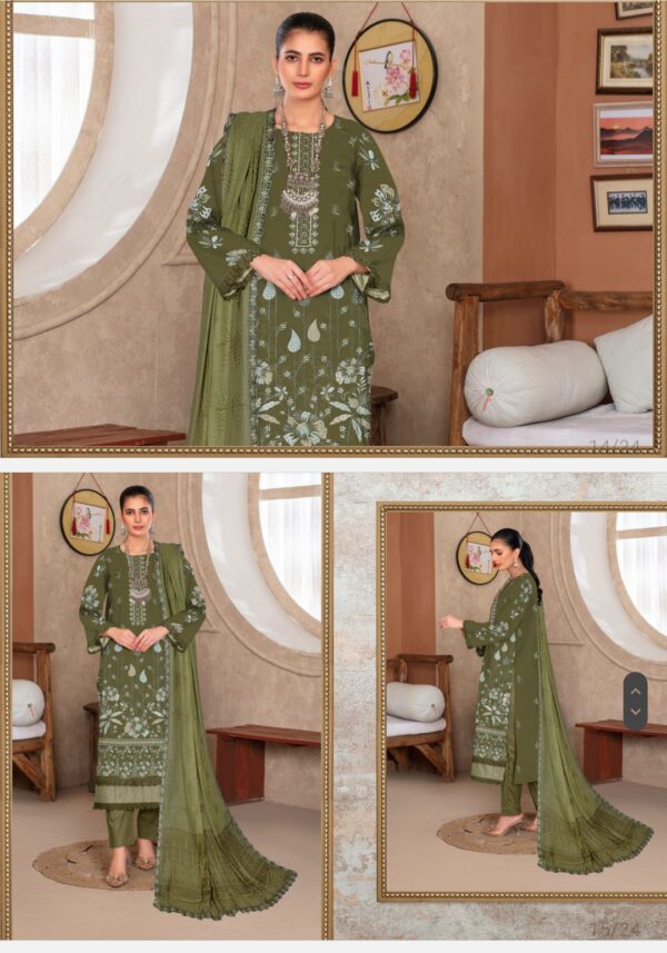 DILPASAND Premium Embroidered Bana Dora Lawn Collection By Habib Faisal Arts 2025 collection - Image 11
