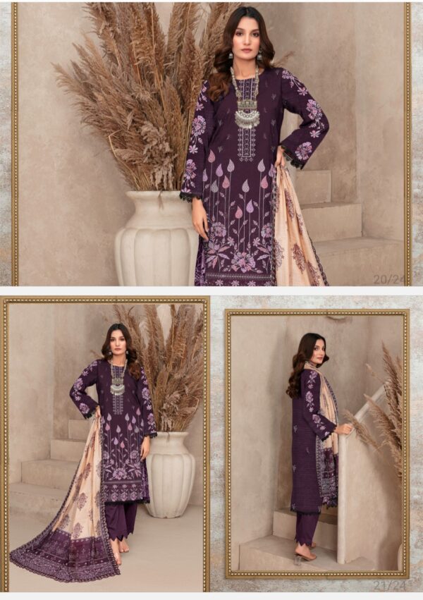 DILPASAND Premium Embroidered Bana Dora Lawn Collection By Habib Faisal Arts 2025 collection - Image 5