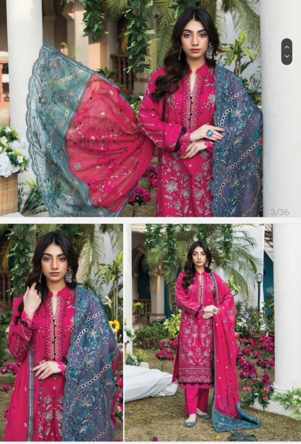 Palwasha by Areeba Arts Vol # 07 Rimsha By Palwasha  Lawn (Un Stitched) 3piece 2025 collection - Image 4