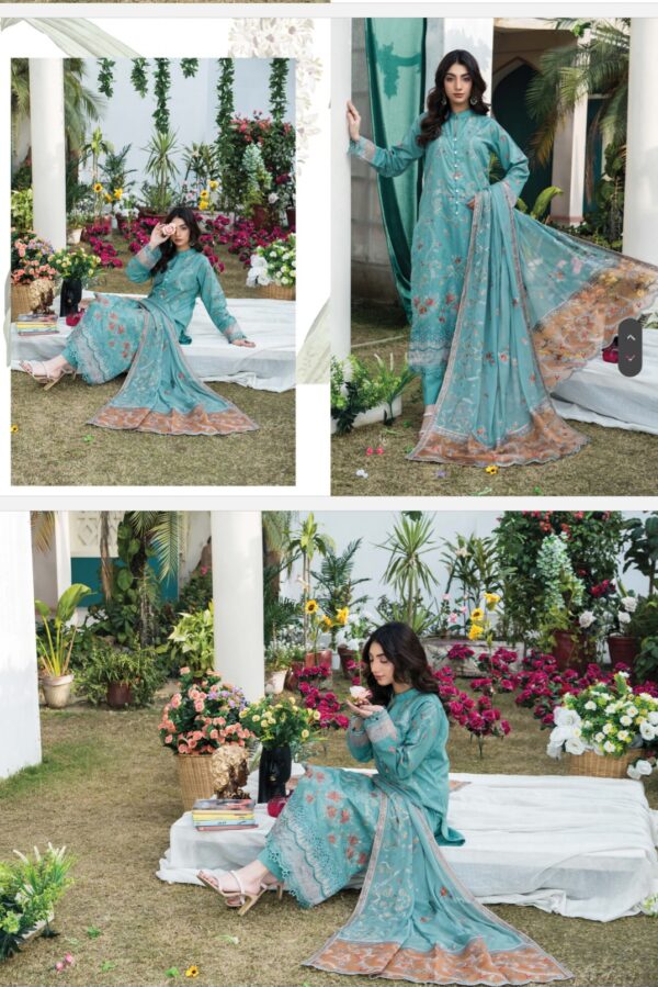 Palwasha by Areeba Arts Vol # 07 Rimsha By Palwasha  Lawn (Un Stitched) 3piece 2025 collection - Image 9