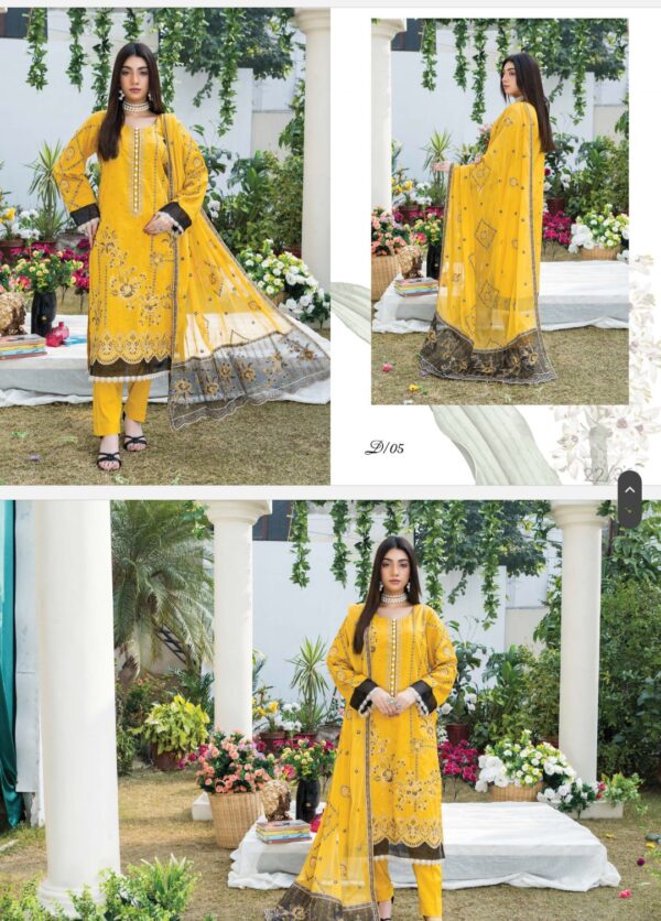 Palwasha by Areeba Arts Vol # 07 Rimsha By Palwasha  Lawn (Un Stitched) 3piece 2025 collection - Image 3