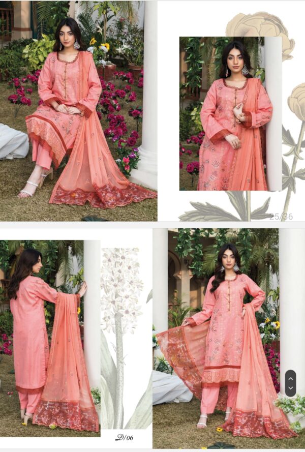 Palwasha by Areeba Arts Vol # 07 Rimsha By Palwasha  Lawn (Un Stitched) 3piece 2025 collection - Image 2