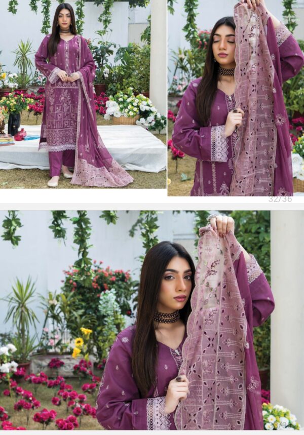 Palwasha by Areeba Arts Vol # 07 Rimsha By Palwasha  Lawn (Un Stitched) 3piece 2025 collection - Image 5