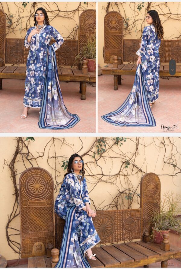 Palwasha by Areeba Arts Vol # 21 Signature By Palwasha 3 piece unstitch 2025 collection - Image 10