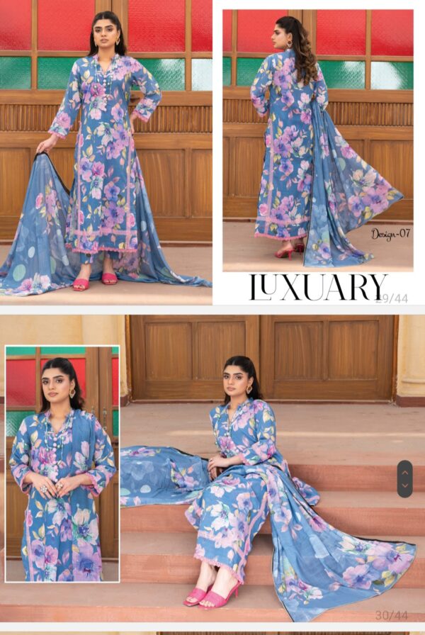 Palwasha by Areeba Arts Vol # 21 Signature By Palwasha 3 piece unstitch 2025 collection - Image 7