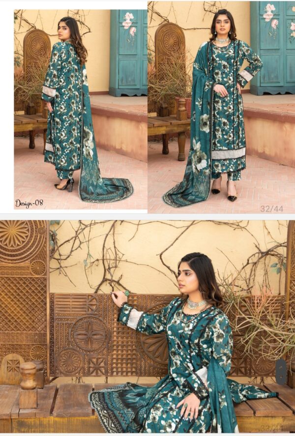 Palwasha by Areeba Arts Vol # 21 Signature By Palwasha 3 piece unstitch 2025 collection - Image 11