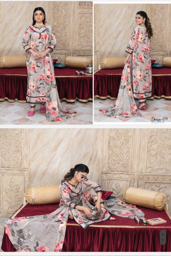 Palwasha by Areeba Arts Vol # 21 Signature By Palwasha 3 piece unstitch 2025 collection - Image 4
