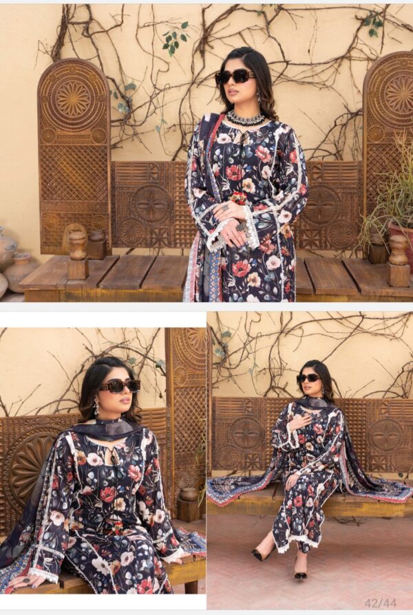 Palwasha by Areeba Arts Vol # 21 Signature By Palwasha 3 piece unstitch 2025 collection - Image 5
