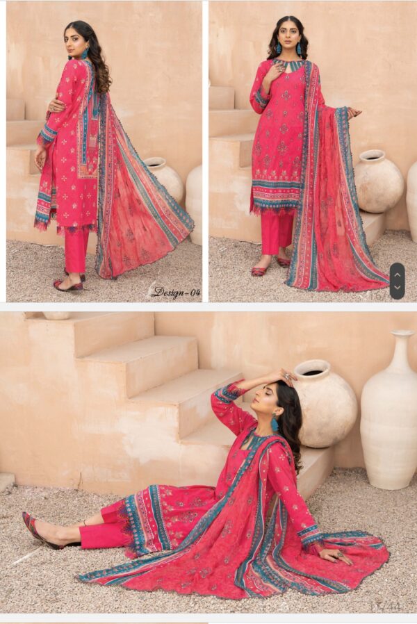 Palwasha by Areeba Arts Vol # 05 Rimsha By Palwasha  3 piece lawn unstitch 2025 collection - Image 3